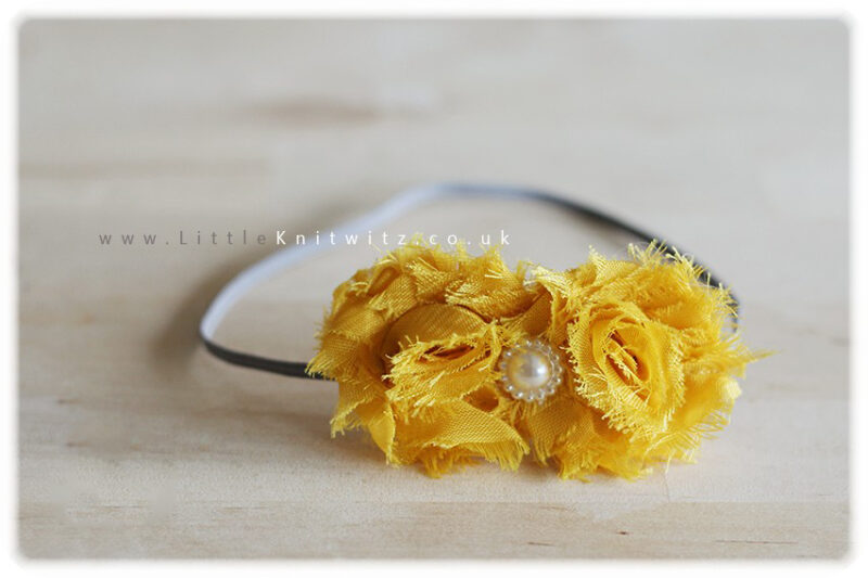 Shabby Rose Headband