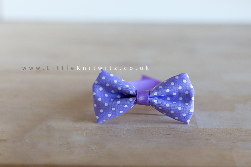 Baby Bow Tie | purple spot