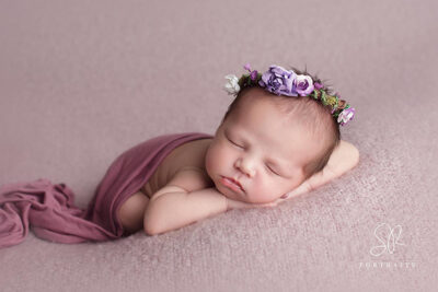Newborn Floral Halo Purple - SRPortraits