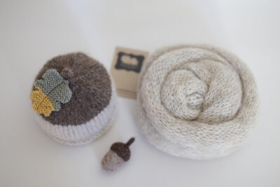 Newborn Acorn Hat & Wrap