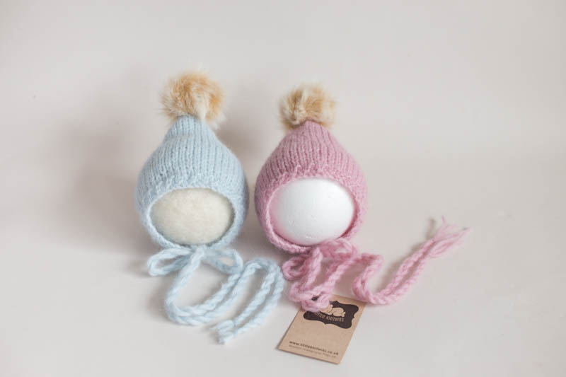Newborn twin Bonnets